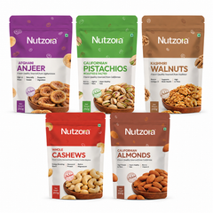Nutzora Premium Dry Fruits Combo | 5-in-1 Gift Box
