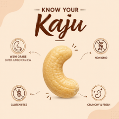 Whole Cashews | Premium Kaju | Energy Boosting Snack
