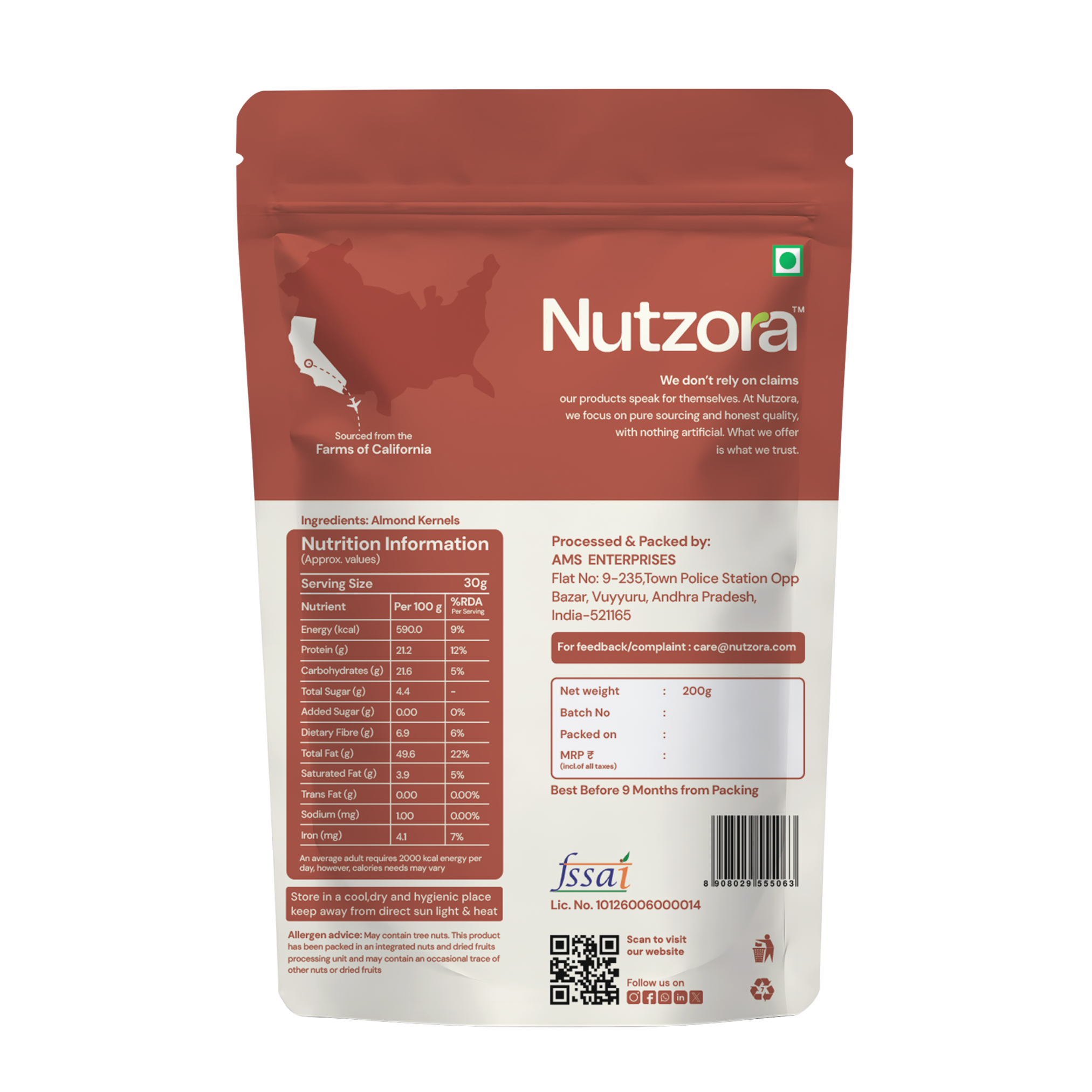 Californian Almonds | Premium Badam | High Protein & Vitamin E